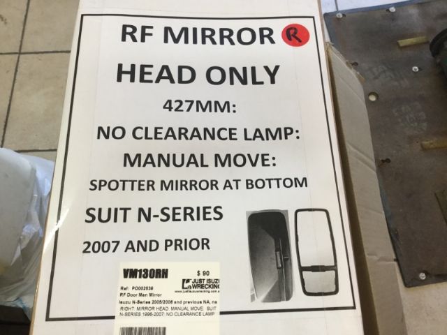 Isuzu N-Series 2005/2006 and previous RF Door Man Mirror