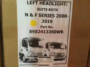 Isuzu Both N-Series and F-Series N-Series & F-Series LH Head Lamp