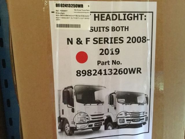 Isuzu Both N-Series and F-Series N-Series & F-Series RH Head Lamp