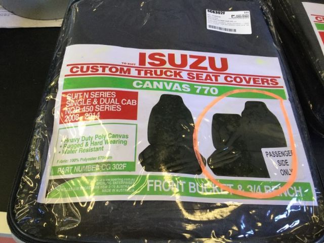 Isuzu N-Series NQR NQR 450 Seat Covers